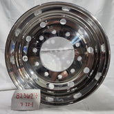 22.5x12.25 Alcoa High Polish Both Sides 2.75" Offset Super-Single Float Front Wheel (returned item)